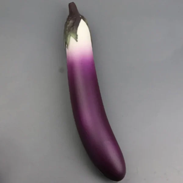 Artificial Eggplants Simulation Fake Vegetable Lifelike Artificial Eggplants Photo Props Vegetable Food Model Home Decoration - Image 4
