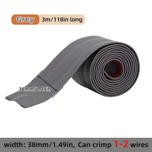 Cable Protector Self-Adhesive PVC Wire Protection Strip Insulation Cord Protection Cover Wear Resistant Prevent Trip Organizers - Image 10