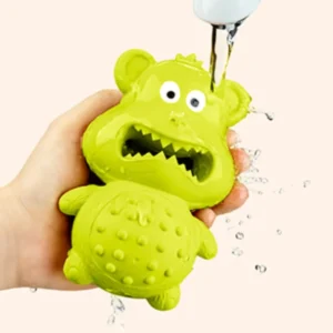 Dog Toys for Aggressive Chewers, Puppy Chew Toys for Teething Natural Rubber Sound Attracts Attention/Reduce