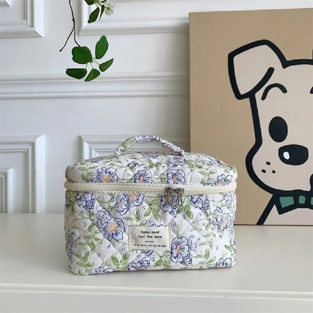 3Pcs Floral Makeup Cosmetic Bags for women - Cute Travel Toiletry Organizer & Handbag Storage Purses - Image 4