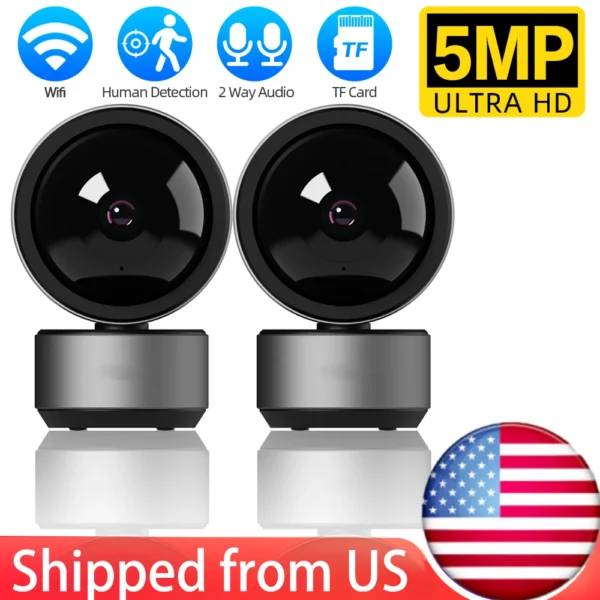 5MP HD Tuya Wifi IP PTZ security Camera Indoor Baby Monitor Two Way Audio Auto tracking  Night Vision P2P Home IP PTZ Cameras - Image 9