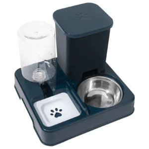 Automatic Cat Feeder and Water 2 In 1 Non-Slip Pet Bowl Portable Automatic Feeders Pet Food and Water Dispenser for Cat Dog bowl