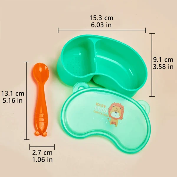 Portable and Grindable Baby's Complementary Food Bowl set,Separate Hot and Cold Food, Perfect for School, Picnics, and Trips - Image 6