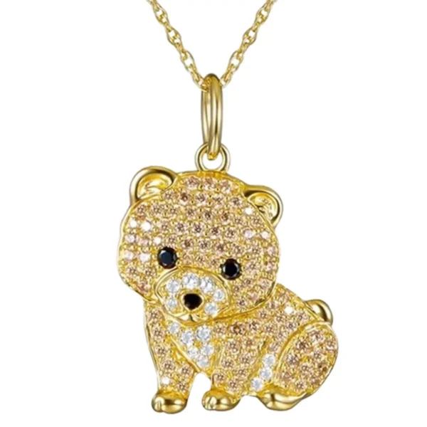 Exquisite Cute Poodle Pendant Necklace Fashion Women's Pet Dog Jewelry Animal Accessories Elegant Party Gifts for Dog Lovers - Image 12
