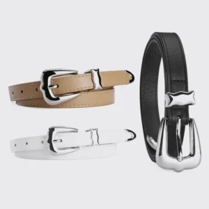 Women's Fashionable and Versatile Belt A Simple and Sophisticated European and American Style Belt with A Pin Buckle for Women