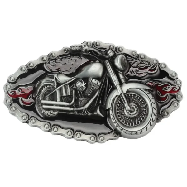 Motorcycle Locomotive Belt Buckle Handmade Homemade Belt Accessories Waistband DIY Western Cowboy Heavy Metal Rock Punk  K46 - Image 3