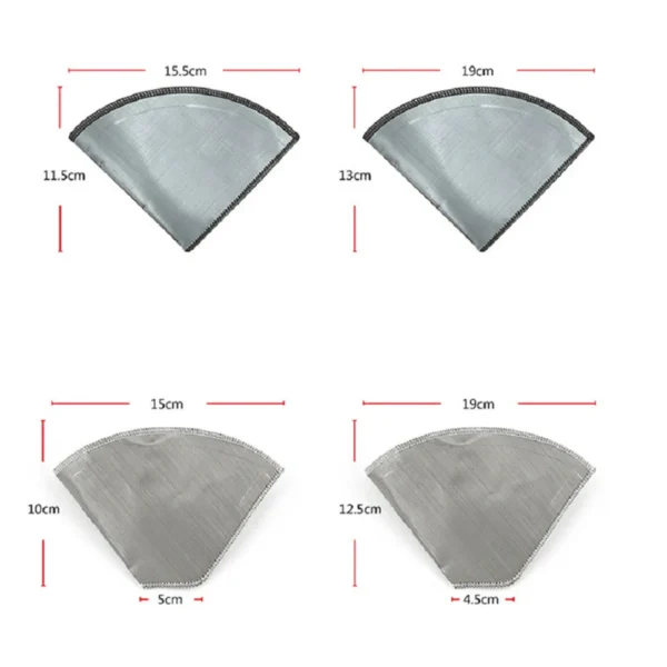 Stainless Steel Coffee Filter Paper Reusable Pour Over Coffee Filter Easy Clean Washable Eco-Friendly for Household Products - Image 6