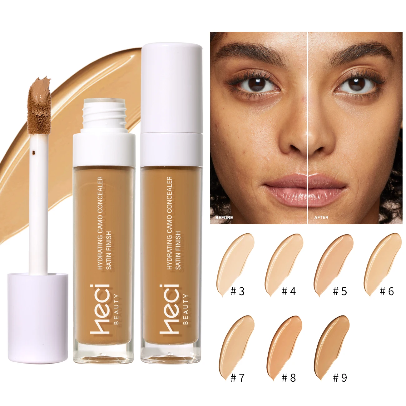 Liquid Concealer-Lightweight Dark Circle Blemish Pore - minimizing Creamy Concealer, Natural Finish For Sensitive Skin Makeup - Image 6
