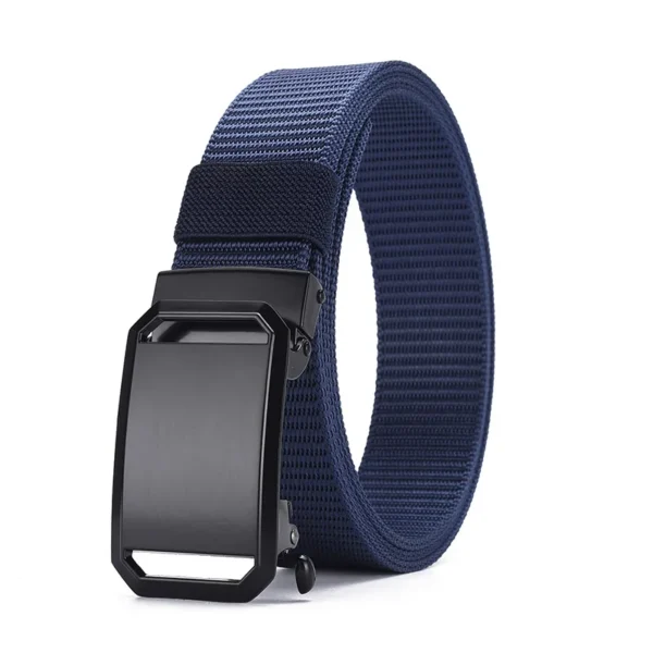 Men's Nylon Braided Belt Automatic Buckle Daily Commute Outdoor Multifunctional Breathable Lightweight Belt - Image 10