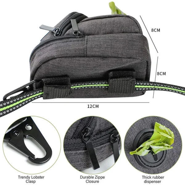 Pet Dog Training Treat Bag Portable Outdoor Dog Treat Pouch Puppy Snack Reward Waist Bag Dog Poop Bag Dispenser Pet Accessories - Image 5