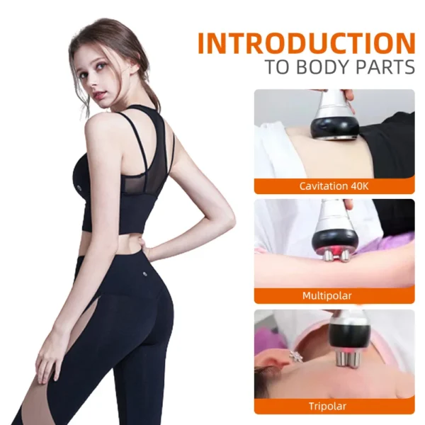 3 In 1 Beauty Body Slimming Massager Cavitation Machine Multi-Functional Device Face Body Tightening Lifting Spa Skincare Tool - Image 5