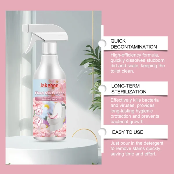 Toilet Bowl Cleaner Drain Tank Rose Fragrance Tablet Freshener Deodorization Stain Remover House Bathroom Cleaning Agent Product - Image 2