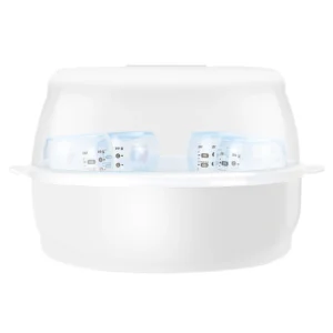 Microwave Bottle Sterilizer Steam Sterilizer Fits 6 Baby Bottles for Baby Bottles Pacifiers Cups Disinfect in 2-6 Minutes