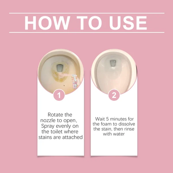 Toilet Bowl Cleaner Drain Tank Rose Fragrance Tablet Freshener Deodorization Stain Remover House Bathroom Cleaning Agent Product - Image 5