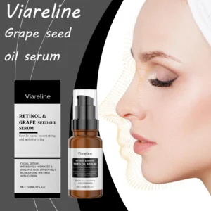 Viareline Grape Seed Oil Face Serum Moisturizing Improve Brightness Promote Skin Luster Non-greasy Refreshing Retinol Face Serum