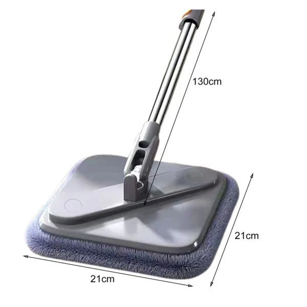 Lazy Floor Floating Mop Water Separation 360 Rotating Spin Mop Microfiber Sewage Separation Mop Self-Cleaning Free Hand Wash Mop - Image 2