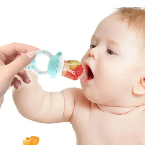 Baby Food Feeding Spoon Juice Extractor Fruit Feeder Pacifier Baby Feeding Bottle Silicone Gum Fruit Vegetable Bite Eat Feeder - Image 3