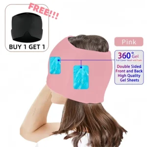 Gel Migraine Relief Cap 360 Hot Cold ache Ice Hat Reusable Stress Pressure Mask Cold Therapy  Wrap for Tension ache Relief Sinu