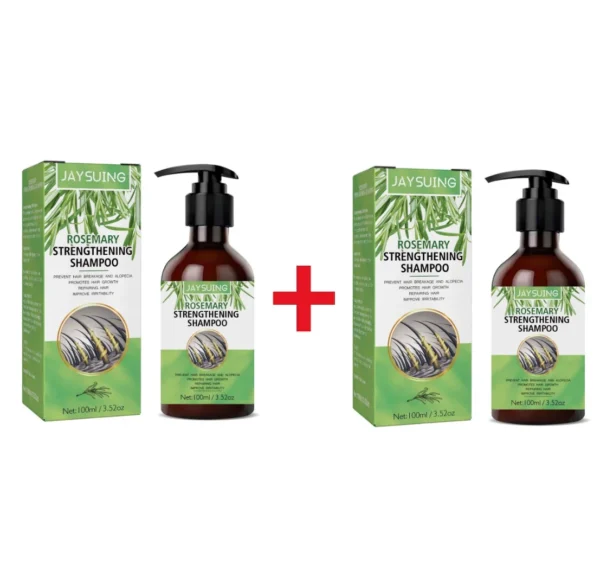 Rosemary Shampoo Anti Hair Loss Fluffy Hair Oil Control Nourish Scalp Repair Dry Frizzy Damaged Hair Strengthening Roots Shampoo - Image 7
