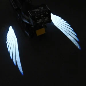 2Pcs Motorcycle Angel Wing LED Lamp Waterproof LED Welcome Light 8-30V Projector Angels Wing Motorcycle Modified Decorative Lamp