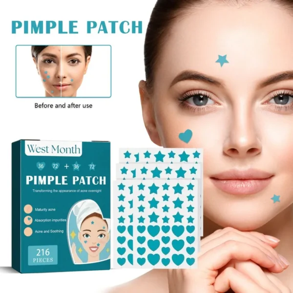 WestMonth Hydrocolloidal Acne Patch Repair Acne Acne Cleansing Invisible Breathable Waterproof Acne Cleansing Concealer - Image 2