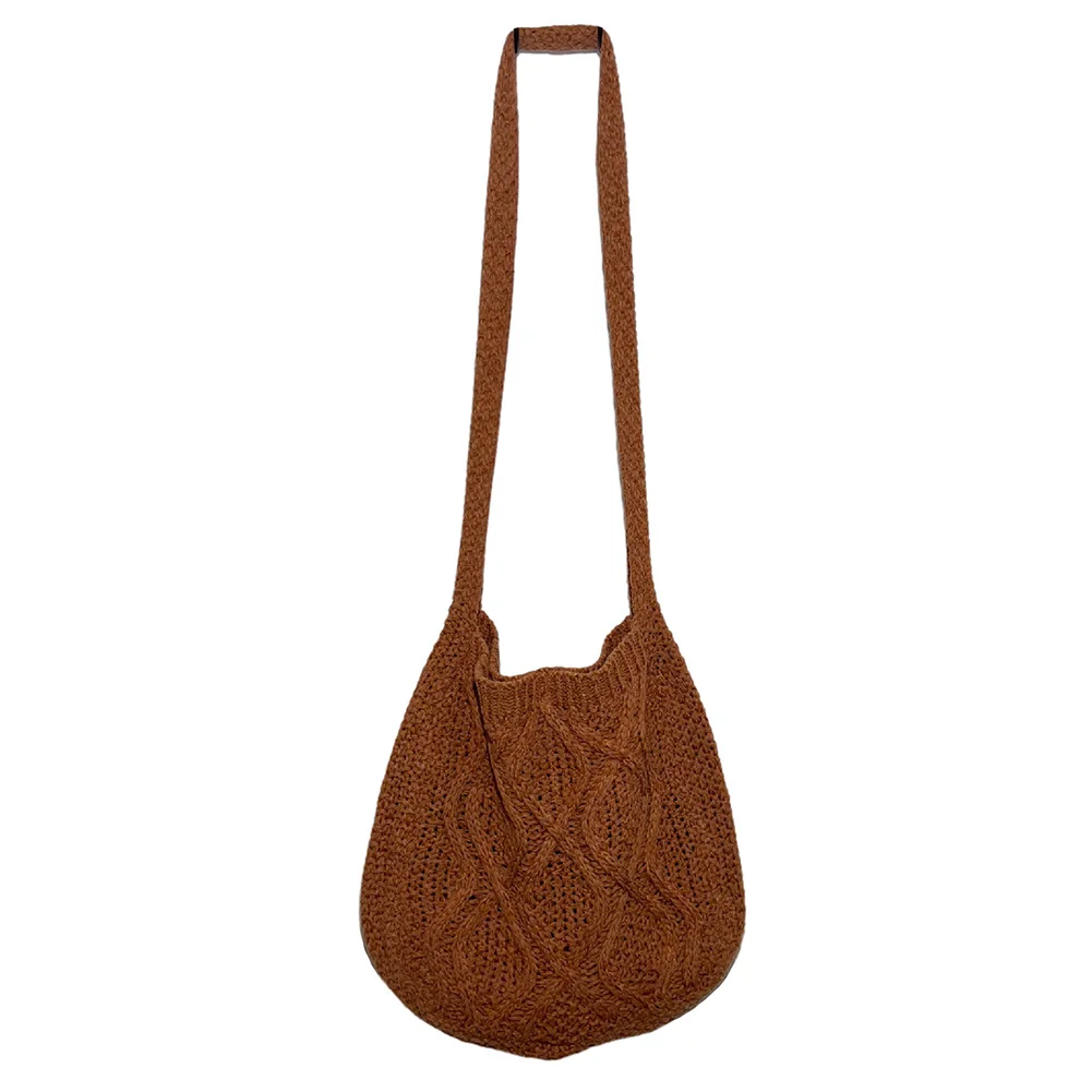 Fashion Knitted Shoulder Bags for Women Large Capacity Shopping Crossbody Bags - Image 11