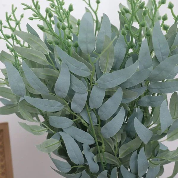 50cm Artificial Plants Leaf Green Long Branch Fake Eucalyptus Flower Arrangement Accessories Wedding Home Decoration Fake Floral - Image 5