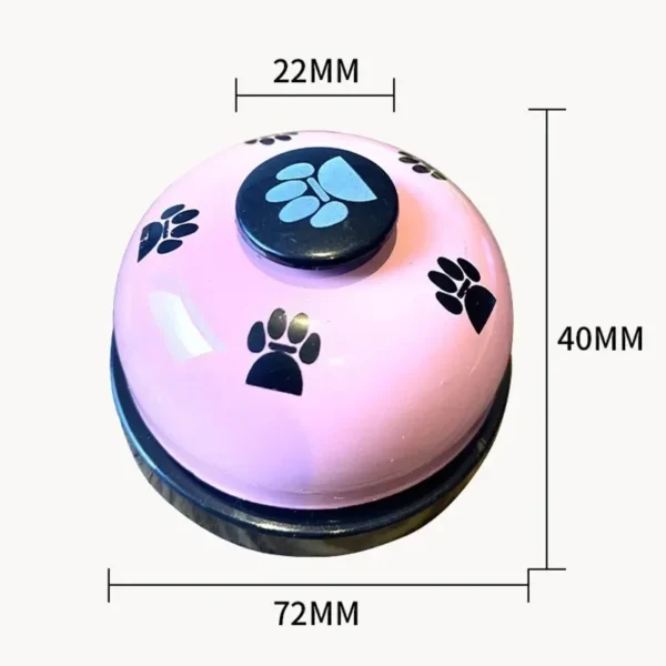 Pet Training Bell Food Reminder Feeding Bell Training Interactive Toys Improve Pet Intelligence Button Speaker Pet Toys Bell For - Image 2