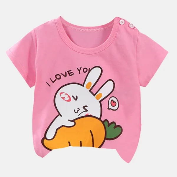 Children's Clothing T-Shirt  Kids Clothes Boys Girls Summer Cartoon Tops Short Sleeve Clothes 100% Cotton Baby Clothing - Image 12