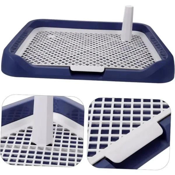 Pet Dog Toilet Plastic Dog Pee Pad Holder with Removable Net Easy To Clean Reusable Splashproof Dog Potty Trainer Dog Potty - Image 5