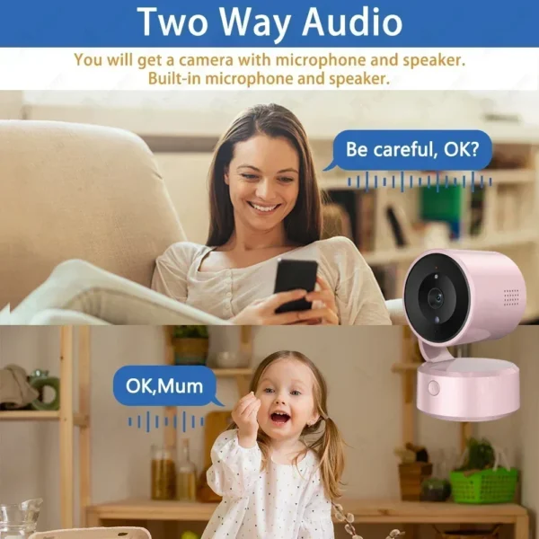 5MP Tuya Wifi One-Touch Call Camera Indoor  Security IP Camara Two Way Audio Mini Baby Monitor PIR Auto Tracking Surveillance - Image 4