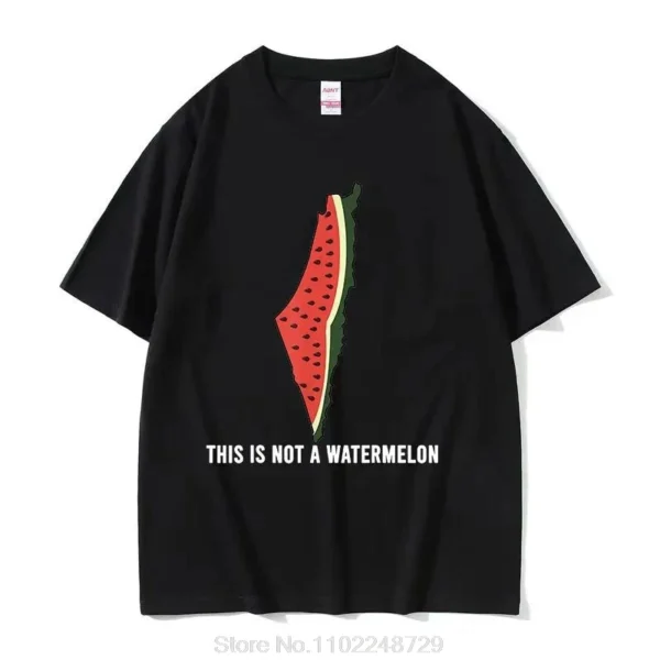 Funny This Is Not A Watermelon Graphic T Shirt Men High Quality Fashion Clothing T-Shirts Summer Casual Oversized Cotton t shirt