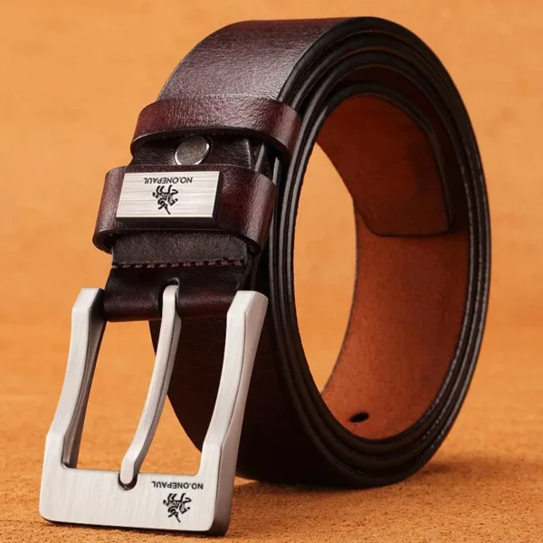 2025New Men's  Leather Belts Luxury Strap Male Belts For Fashion Classice Vintage Pin Buckle Men Belt High Quality - Image 2