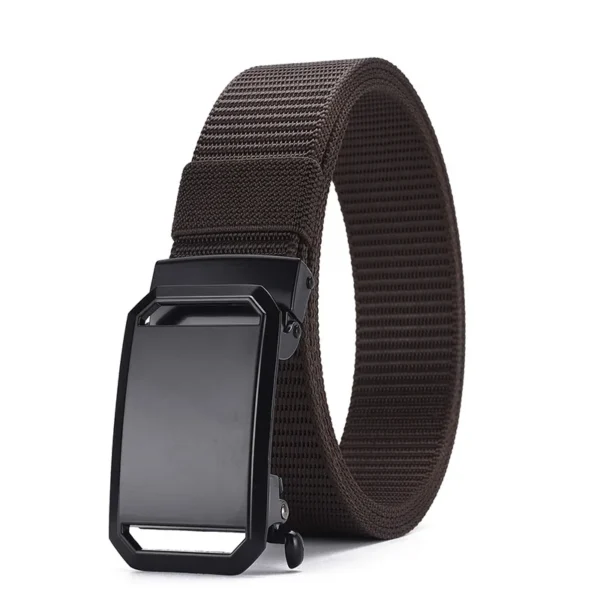 Men's Nylon Braided Belt Automatic Buckle Daily Commute Outdoor Multifunctional Breathable Lightweight Belt - Image 7