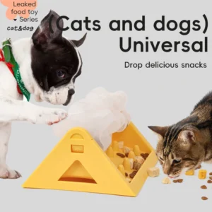 Interactive Slow Feeder Dog Bowl - Puzzle Toy for Anxiety Relief and Boredom Dog Feeding Toy Puzzle Cat Bowl Controlled Feeding