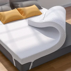 2/3/4 Inch Gel Memory Foam Mattress Topper for Pressure Relief, Premium Soft Mattress Topper for Cooling Sleep, Non-Slip Design
