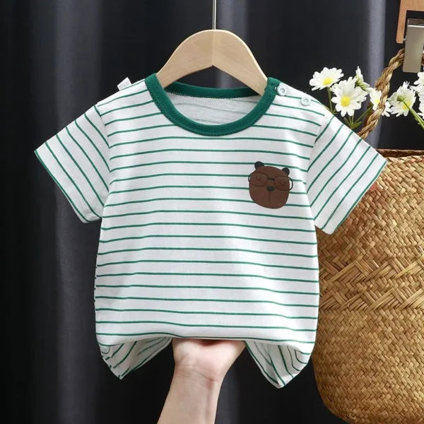 Children's Clothing T-Shirt  Kids Clothes Boys Girls Summer Cartoon Tops Short Sleeve Clothes 100% Cotton Baby Clothing - Image 2