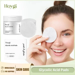 Glycolic Acid Pads Exfoliating Brightening Skin Tone Improve Dullness Smoothing Reduce Dryness Anti Acne Moisturizing Skin Care