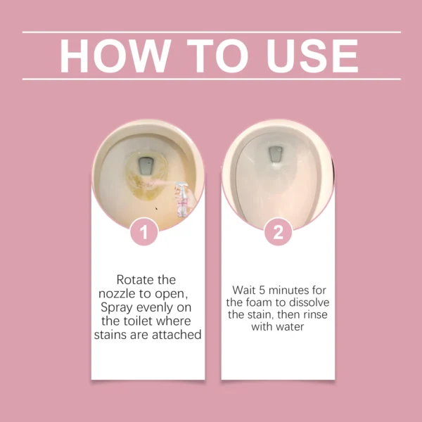 120ml Toilet Bowl Cleaner Household Bathroom Toilet Restroom Yellow Urine Dirt Stain Cleaning Remover Odor Fresher Floral Agents - Image 6