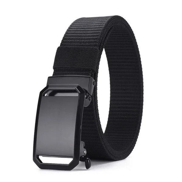 Men's Nylon Braided Belt Automatic Buckle Daily Commute Outdoor Multifunctional Breathable Lightweight Belt - Image 9