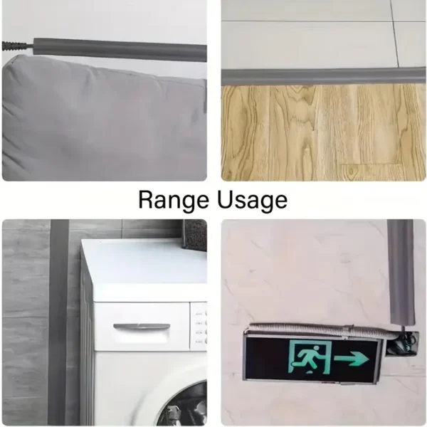Cable Protector Self-Adhesive PVC Wire Protection Strip Insulation Cord Protection Cover Wear Resistant Prevent Trip Organizers - Image 4