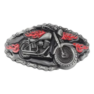 Motorcycle Locomotive Belt Buckle Handmade Homemade Belt Accessories Waistband DIY Western Cowboy Heavy Metal Rock Punk  K46