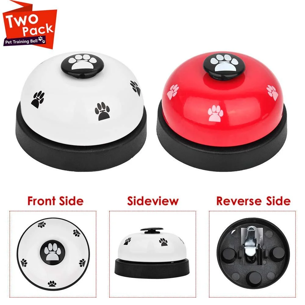 Dog Doorbells, 1 Pcs Metal Bell Dog Training with Non Skid Rubber Bottoms Dog Door Bell for Potty Training Clear Ring Pet Tool - Image 4