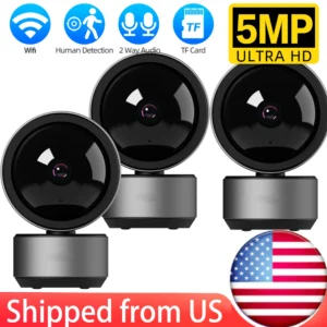 5MP HD Tuya Wifi IP PTZ security Camera Indoor Baby Monitor Two Way Audio Auto tracking  Night Vision P2P Home IP PTZ Cameras