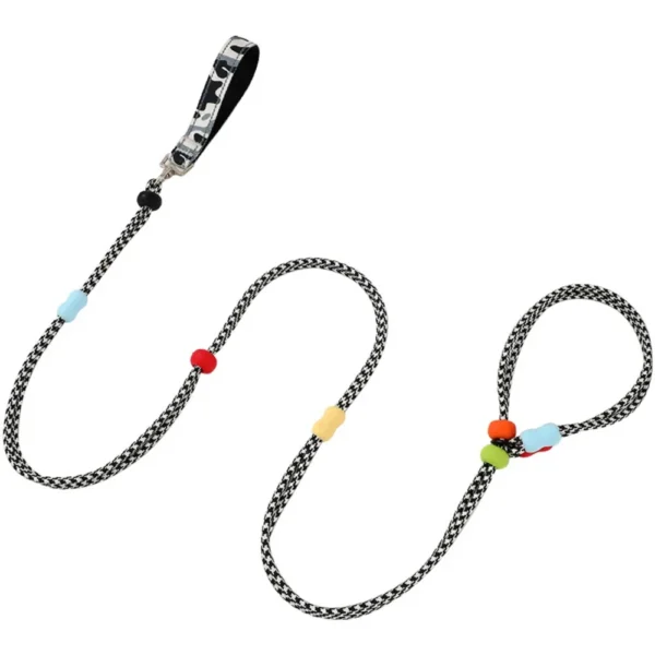 Adjustable Dog Harness and Leash Anti-Pull Nylon Dog Collar Leash Comfortable Reflective P Chain Leash Outdoor Walking - Image 7