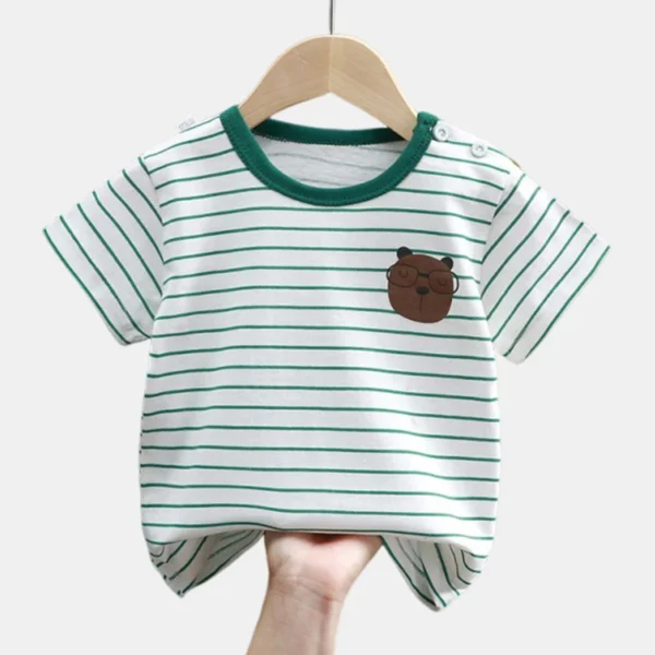 Children's Clothing T-Shirt  Kids Clothes Boys Girls Summer Cartoon Tops Short Sleeve Clothes 100% Cotton Baby Clothing - Image 9