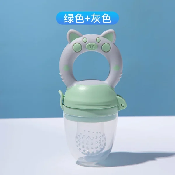 Baby Food Feeding Spoon Juice Extractor Fruit Feeder Pacifier Baby Feeding Bottle Silicone Gum Fruit Vegetable Bite Eat Feeder - Image 9
