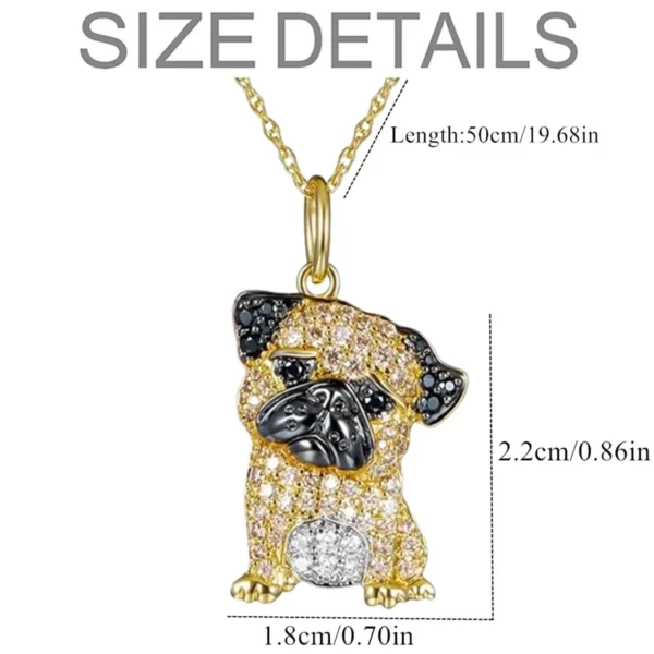 Exquisite Cute Poodle Pendant Necklace Fashion Women's Pet Dog Jewelry Animal Accessories Elegant Party Gifts for Dog Lovers - Image 4