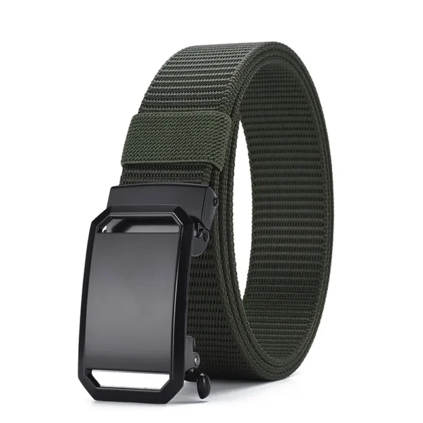 Men's Nylon Braided Belt Automatic Buckle Daily Commute Outdoor Multifunctional Breathable Lightweight Belt - Image 11