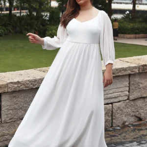 Women's Sexy Lace Maxi Evening dress Gown Off Shoulder Lantern Sleeve High Waist Women Dress Flowy Hem White Elegant Long Dress